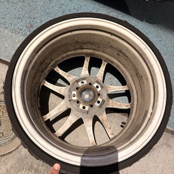 Tire and Wheel Mart - Luckily no cracks on the rim - Auto Repair Near Me - Hayward, California