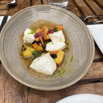 Rioja - Peach Caprese - New American Near Me - Denver, Colorado Rioja - Peach Caprese - New American Near Me - Denver, Colorado