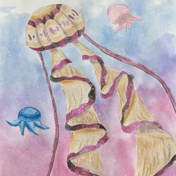 Aspire Art Studios - Jellyfish peacefully floating through the water by Reynelle (10)