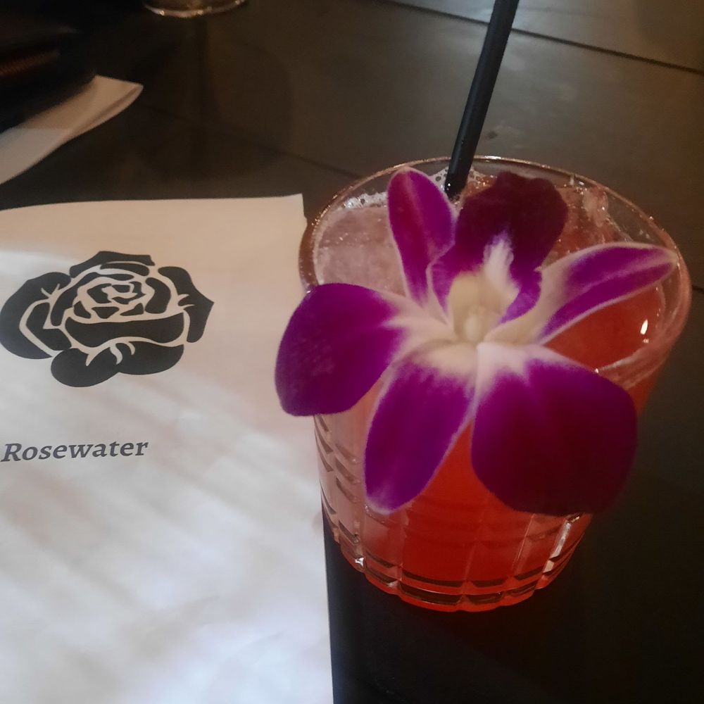 Rosewater - Blazing Star ( I believe mezcal is the spirit) - Cocktail Bars Near Me - Houston, Texas Rosewater - Blazing Star ( I believe mezcal is the spirit) - Cocktail Bars Near Me - Houston, Texas