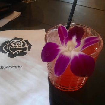 Rosewater - Blazing Star ( I believe mezcal is the spirit) - Cocktail Bars Near Me - Houston, Texas