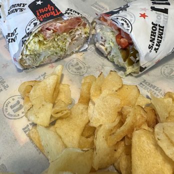 Jimmy John's - CHICKEN CAESAR WRAP (half) & KICKIN RANCH CHICKEN (half) - Sandwiches Near Me - Brea, California Jimmy John's - CHICKEN CAESAR WRAP (half) & KICKIN RANCH CHICKEN (half) - Sandwiches Near Me - Brea, California
