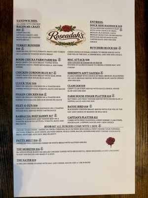 Menu photo 1 Roseadah’s Auburn, NY Menu photo 1 Roseadah’s Auburn, NY