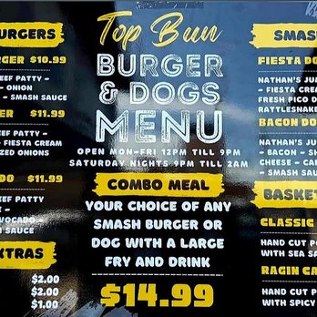 Top Bun - MENU - Burgers Near Me - San Antonio, Texas Top Bun - MENU - Burgers Near Me - San Antonio, Texas
