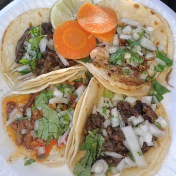 Tacos El Tapatio #1 - 2 carne asada, carnitas and al pastor tacos, 3.5/5 (with added salsas) - Mexican Near Me - Yukon, Oklahoma Tacos El Tapatio #1 - 2 carne asada, carnitas and al pastor tacos, 3.5/5 (with added salsas) - Mexican Near Me - Yukon, Oklahoma