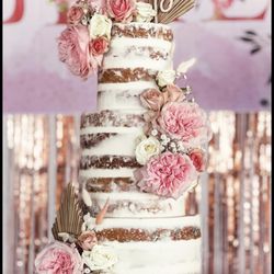 Moochie Pops and Cakes - 3-Tier naked cake