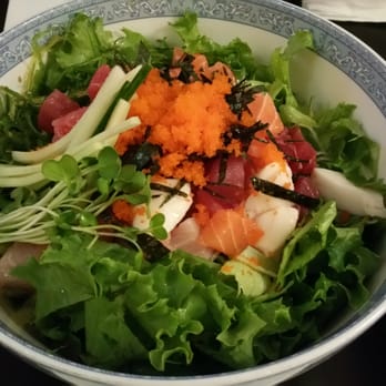 Hanamaru - Spicy sashimi rice bowl. The bowl is like a large pho! - Japanese Near Me - Sunnyvale, California Hanamaru - Spicy sashimi rice bowl. The bowl is like a large pho! - Japanese Near Me - Sunnyvale, California