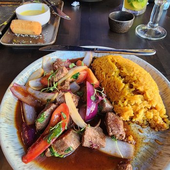 Inka Peruvian Grill - Tacu Tacu con Lomo - Peruvian Near Me - Charlottesville, Virginia