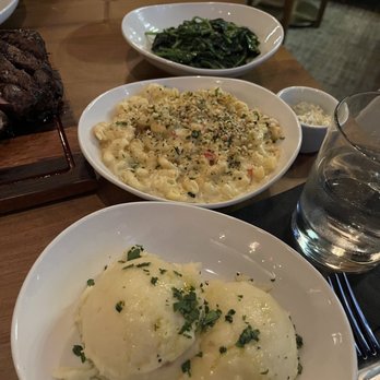 Cuts Steakhouse - Mashed Potatoes, Mac and Cheese, Sautéed Spinach - Steakhouses Near Me - Suwanee, Georgia Cuts Steakhouse - Mashed Potatoes, Mac and Cheese, Sautéed Spinach - Steakhouses Near Me - Suwanee, Georgia