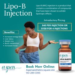 Aspen Aesthetics & wellness - Fat burner injections!