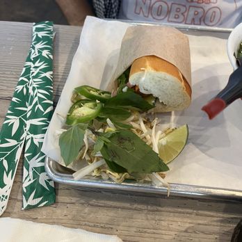 Pho Saigon Pearl - Mini Vegetarian Banh mi with lunch special - Vietnamese Near Me - Los Angeles, California