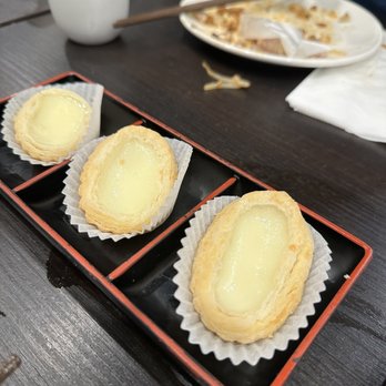 Chef Tony Dim Sum - Egg tart in a weird shape - Dim Sum Near Me - Arcadia, California Chef Tony Dim Sum - Egg tart in a weird shape - Dim Sum Near Me - Arcadia, California