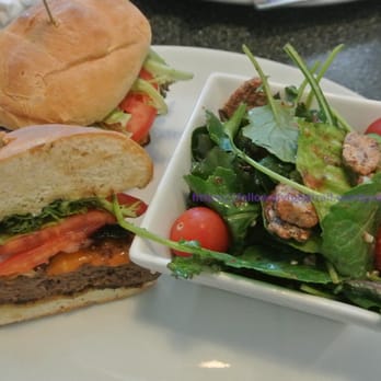 The Bro'Kin Yolk - Bro'Kin Burger with Mixed Greens - Breakfast & Brunch Near Me - Calgary, Alberta