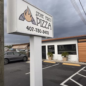 Stone Fired Pizza - Shop sign - Pizza Near Me - Edgewood, Florida