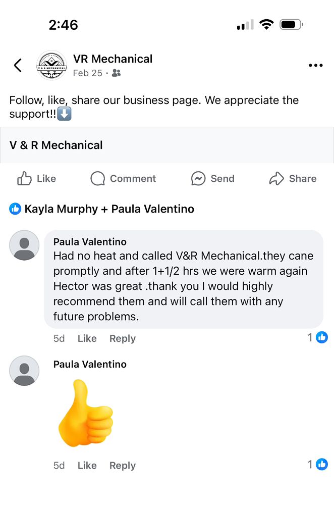 Slide of V & R Mechanical