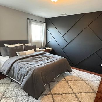 Longevity Contracting - Bedroom update with custom wall design - General Contractors Near Me Longevity Contracting - Bedroom update with custom wall design - General Contractors Near Me