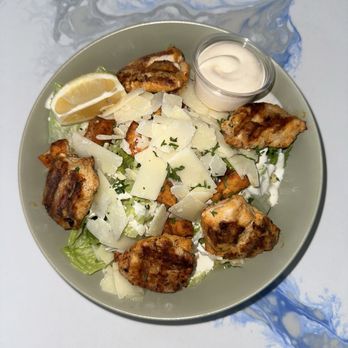 Mediterranean Kitchen - Hail Caesar Salad w/ Chicken Souvlaki - Mediterranean Near Me - Burlingame, California
