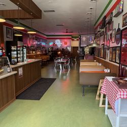 The inside just after it opened for lunch