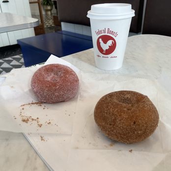 Federal Donuts - Strawberry Lavender and Cinnamon Brown Sugar Donuts - Donuts Near Me - Philadelphia, Pennsylvania Federal Donuts - Strawberry Lavender and Cinnamon Brown Sugar Donuts - Donuts Near Me - Philadelphia, Pennsylvania