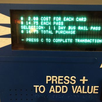 Metrorail - $2 fee per card - Trains Near Me