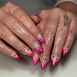 Charme Nails & Beauty - Valentine's Day Russian manicure with Gel-X