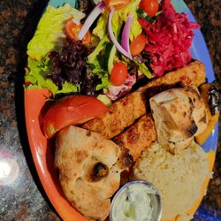 Kc's Artisan Pizza and Wine Bar - Chicken Adana (Kebabs). Ridiculously delicious!!