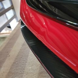 Passenger side rear bumper damage (side) Passenger side rear bumper damage (side)