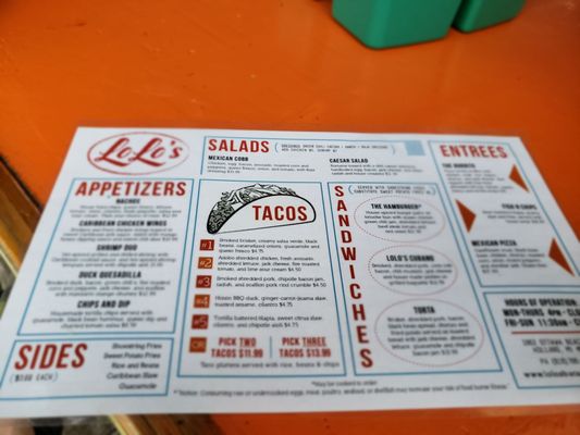 Menu photo 8 Lolo's Holland, MI