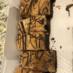 One Crafty Cat - Chocolate Butter Cake - pieces cut in half