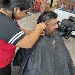 Knockouts Haircuts & Grooming - Gaby !! Working the mullets!!