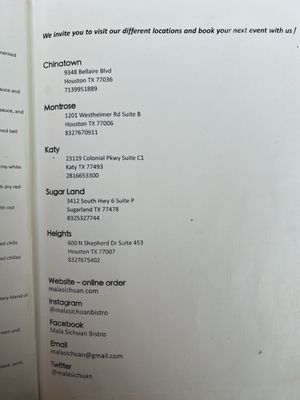 Menu photo 8 Mala Sichuan Bistro Sugar Land, TX Menu photo 8 Mala Sichuan Bistro Sugar Land, TX