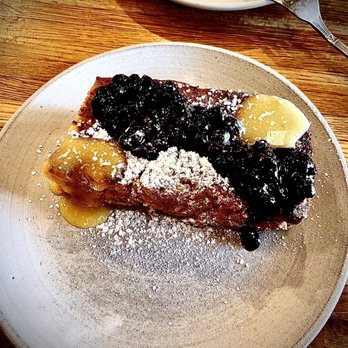 Milo - Biscuit french toast with blueberry and lemon curd - Breakfast & Brunch Near Me - Waco, Texas