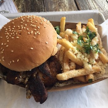 Big Ray's Fish Camp - Blackened grouper sandwich with Parmesan fries. Yummmm - Seafood Near Me - Tampa, Florida Big Ray's Fish Camp - Blackened grouper sandwich with Parmesan fries. Yummmm - Seafood Near Me - Tampa, Florida