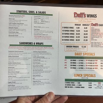Duff's Famous Wings - Menu - American Near Me - Amherst, New York Duff's Famous Wings - Menu - American Near Me - Amherst, New York