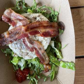 Sycamore Brewing - Truffle Bacon Burger - no bun - Breweries Near Me - Charlotte, North Carolina