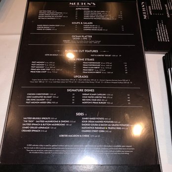Morton's The Steakhouse - The menu - Steakhouses Near Me - Hackensack, New Jersey