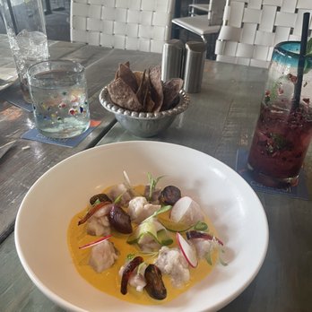 Caracol - CEVICHE DE CHILE CANARIO - Seafood Near Me - Houston, Texas Caracol - CEVICHE DE CHILE CANARIO - Seafood Near Me - Houston, Texas