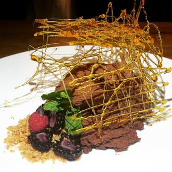 Inspire Restaurant - Caged Chocolate Mousse - Asian Fusion Near Me - Markham, Ontario