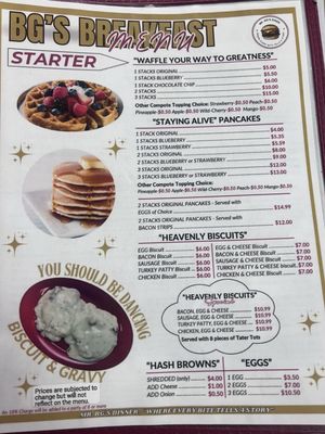 Menu photo 2 Mr BG's Diner Panama City Beach, FL Menu photo 2 Mr BG's Diner Panama City Beach, FL