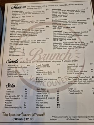 Menu photo 8 Brunch Vancouver, BC Menu photo 8 Brunch Vancouver, BC