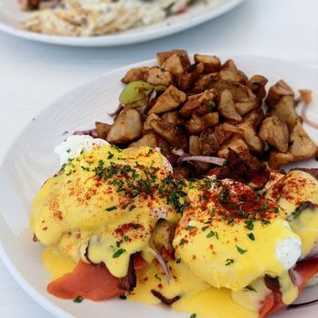 Toast Kitchen & Bar - Lox Salmon Eggs Benedict - Breakfast & Brunch Near Me - Brea, California Toast Kitchen & Bar - Lox Salmon Eggs Benedict - Breakfast & Brunch Near Me - Brea, California