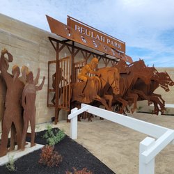Beulah Park Memorial Sculpture And Memorial Garden Dedication - And They're Off sculpture