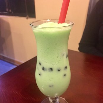 Lemongrass Grill - Honey-dew bubble tea. Ten thumbs up - Thai Near Me - Munroe Falls, Ohio