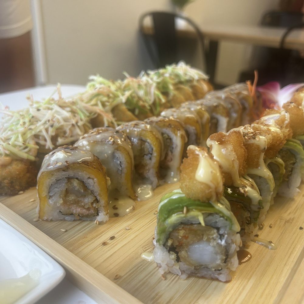 Keyaki Sushi - Right - Fuji Roll 6/5 loved it! Will be going back for this. Middle - Temptation Roll 2/5. Didn't like the plantain Left - Kayaki Roll 5/5 - Sushi Bars Near Me - Midvale, Utah Keyaki Sushi - Right - Fuji Roll 6/5 loved it! Will be going back for this. Middle - Temptation Roll 2/5. Didn't like the plantain Left - Kayaki Roll 5/5 - Sushi Bars Near Me - Midvale, Utah