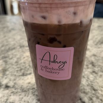 Aubrey's Coffee House and Bakery - Dark chocolate raspberry protein latte - Coffee & Tea Near Me - South Berwick, Maine Aubrey's Coffee House and Bakery - Dark chocolate raspberry protein latte - Coffee & Tea Near Me - South Berwick, Maine