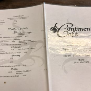 Continental Cafe - Cafes Near Me - Fayetteville, North Carolina