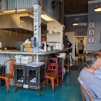 Blue Cow Grille - Small but great vibes on the interior - Burgers Near Me - Southport, North Carolina Blue Cow Grille - Small but great vibes on the interior - Burgers Near Me - Southport, North Carolina
