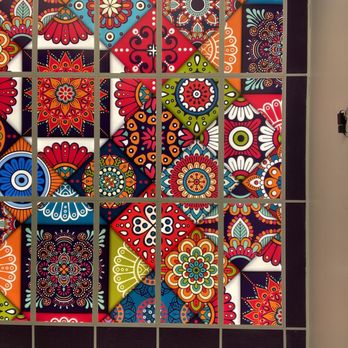 Lyari Cafe - Ceiling art - Halal Near Me - Dallas, Texas