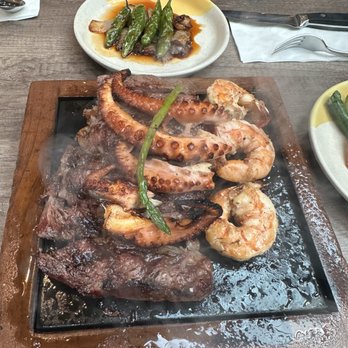 Lorenza - Rib eye prime with pulpo josper and camarones - Mexican Near Me - Tijuana, BCN
