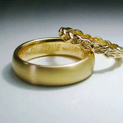 Lauren O Jewels - Recycled gold custom wedding bands.